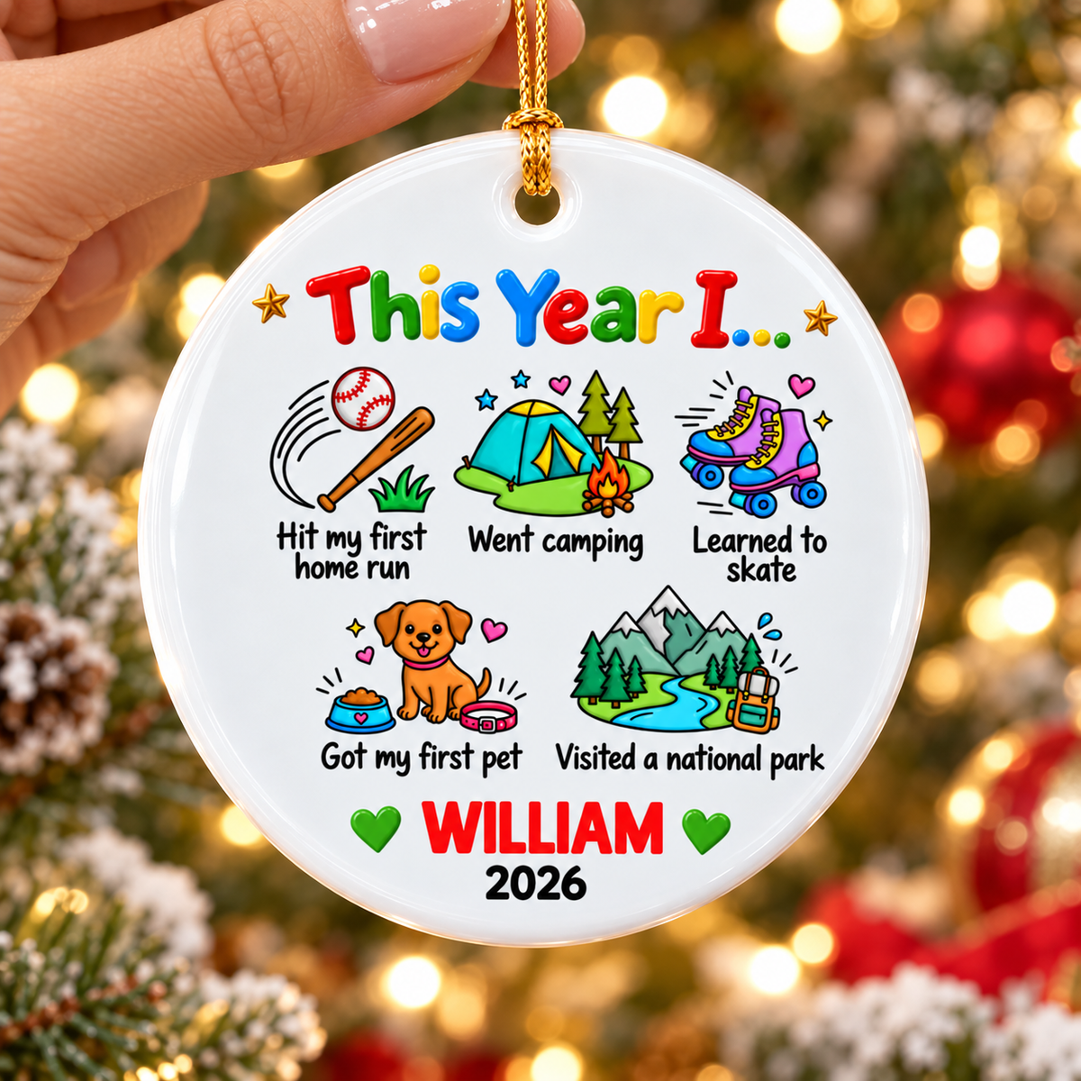 Year of Memories Ornament - product view 2