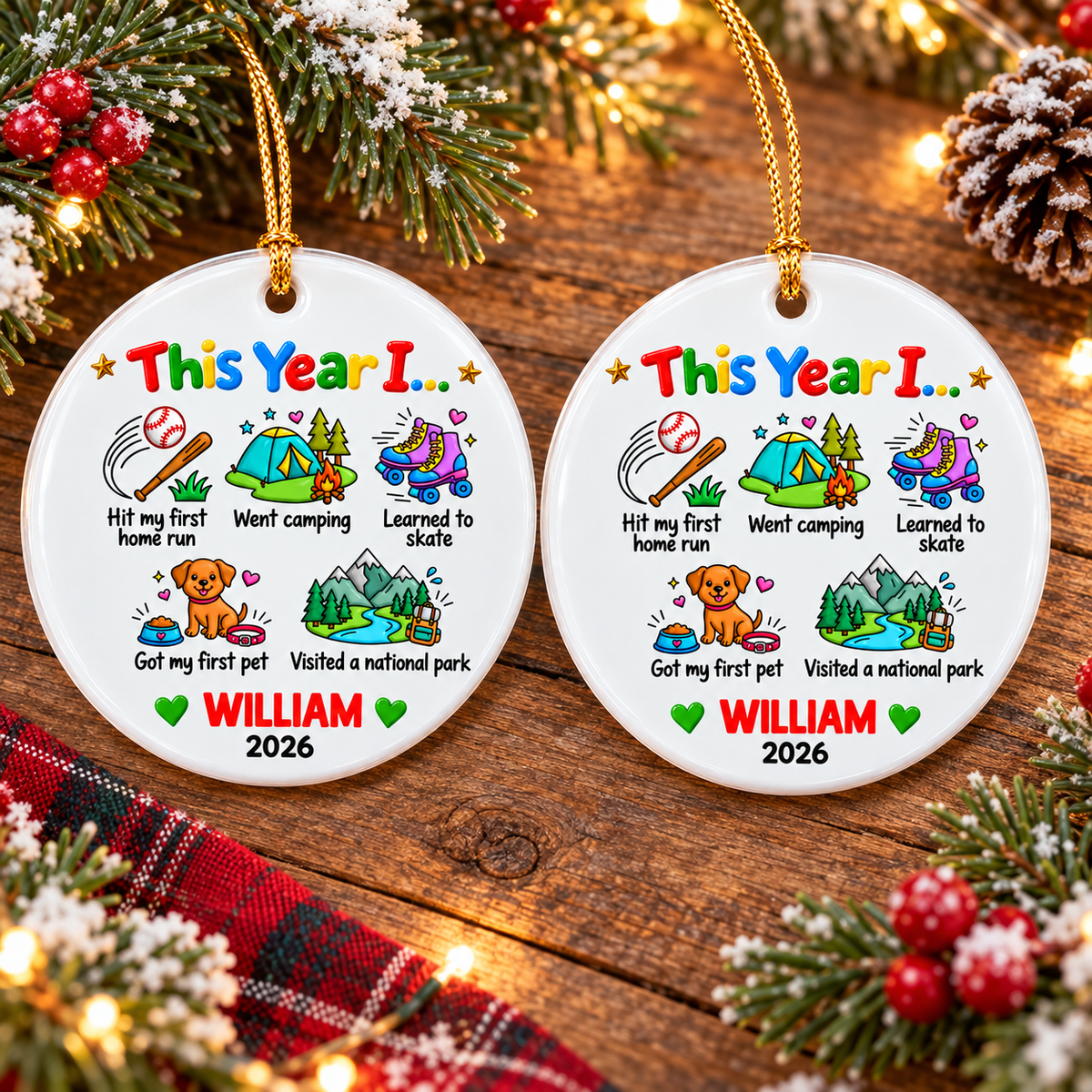 Year of Memories Ornament - product view 3