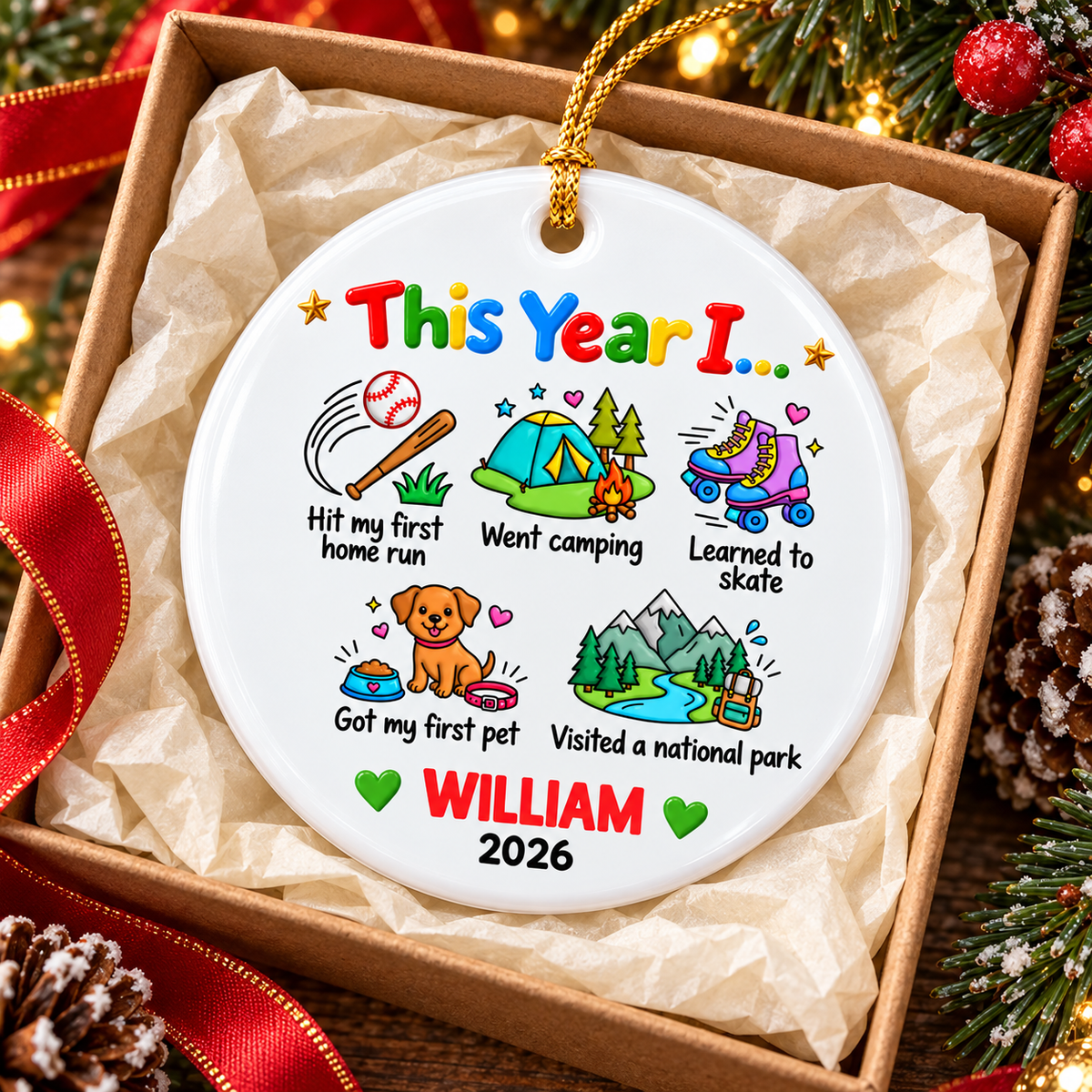 Year of Memories Ornament - product view 4