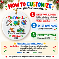 Year of Memories Ornament - personalization instructions
